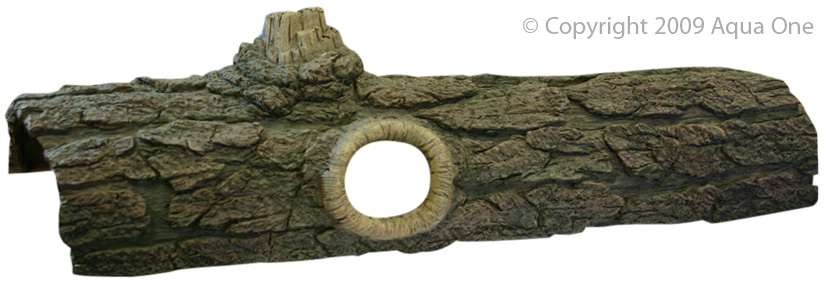 Ornament Log With Holes Lg 62×16.1x14cm