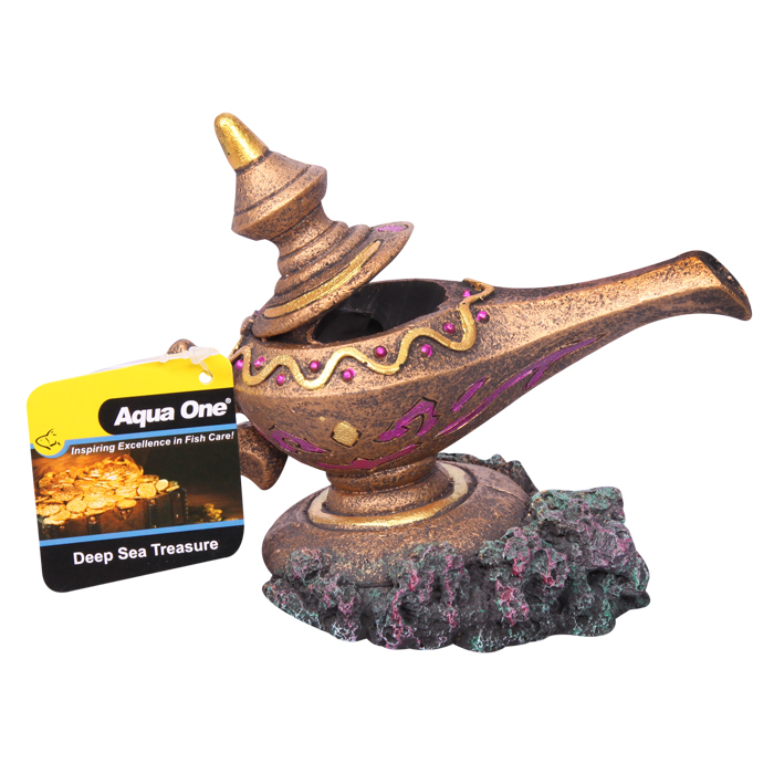 Ornament Genie Lamp 14x9x10.5cmh