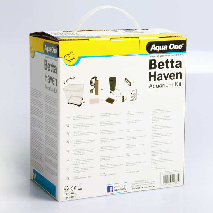 Betta Haven Acrylic Aquarium 7l 22w X 15.5d X 26.5cm H