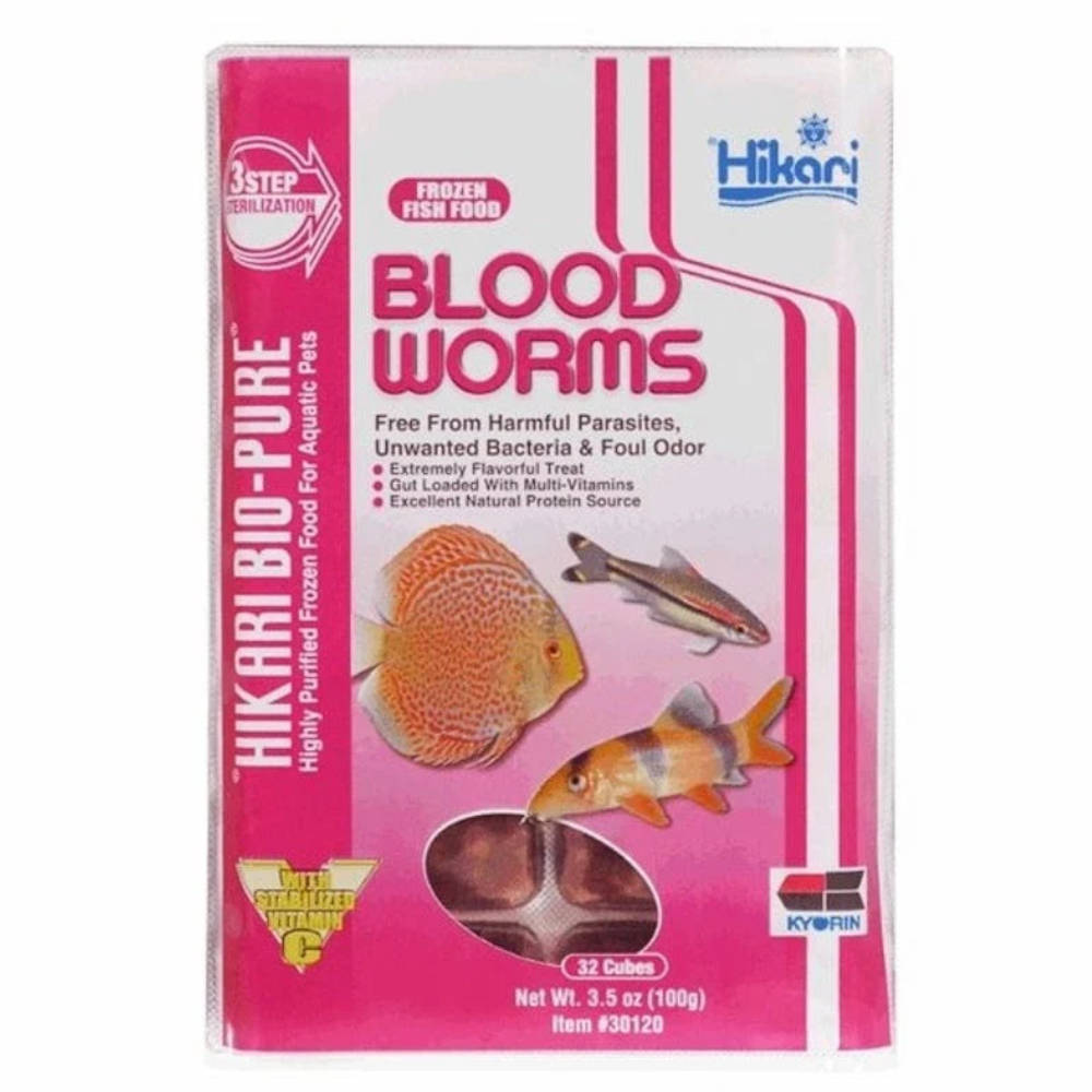 Hikari Blood Worms 100g – 32 Cubes