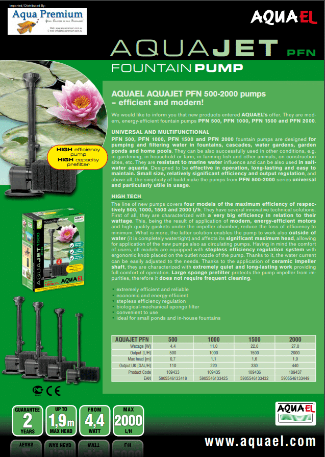 Aquael Pfn 1000 Pump