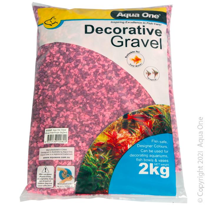 Decorative Gravel 2kg Mixed Pink Purple 2mm