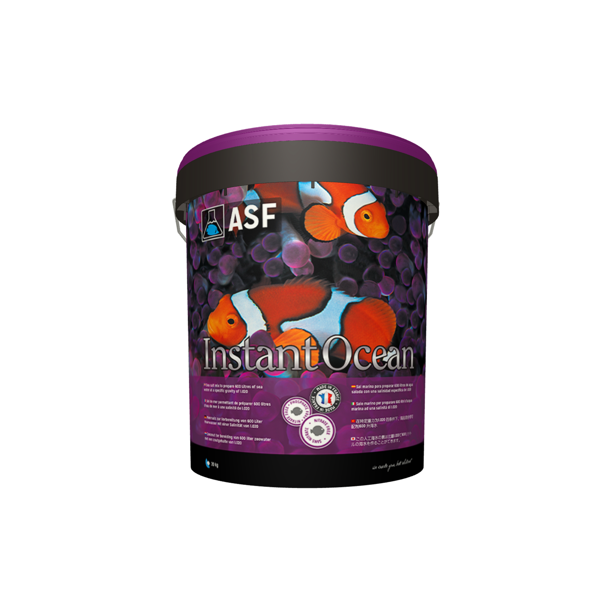 ASF Instant Ocean 20Kg/600L Bucket