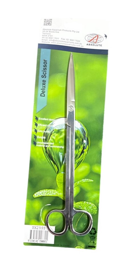 Deluxe Stainless steel scissors; Straight 25cm