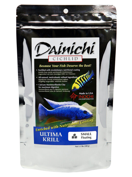 Dainichi Ultima Krill 500g Small (3mm) Floating Pellets
