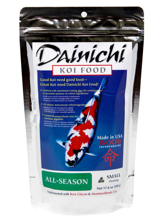 Dainichi Koi All-season 500g Small (3mm) Floating Pellets