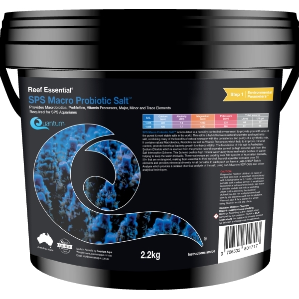 Quantum Sps Macro Probiotic Salt – 2.2kg