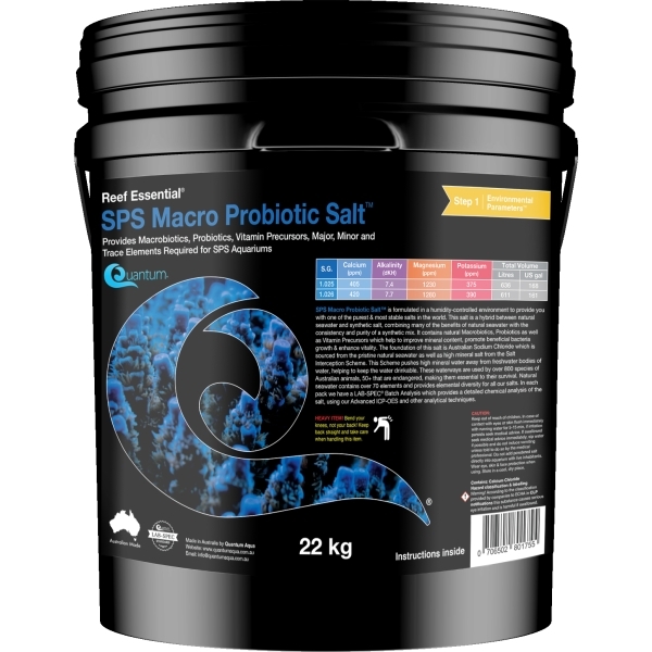 Quantum Sps Macro Probiotic Salt – 22kg