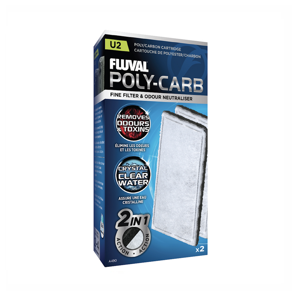 Fluval U2 Poly/carbon Cartridge 2 Pack