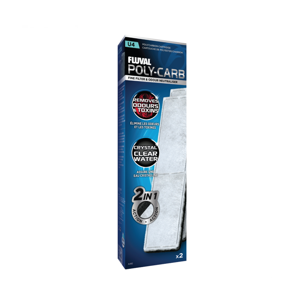 Fluval U4 Poly/carbon Cartridge 2 Pack