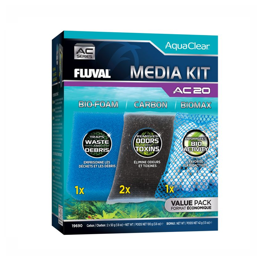 Fluval Aquaclear Ac20 Filter Media Maintenance Kit