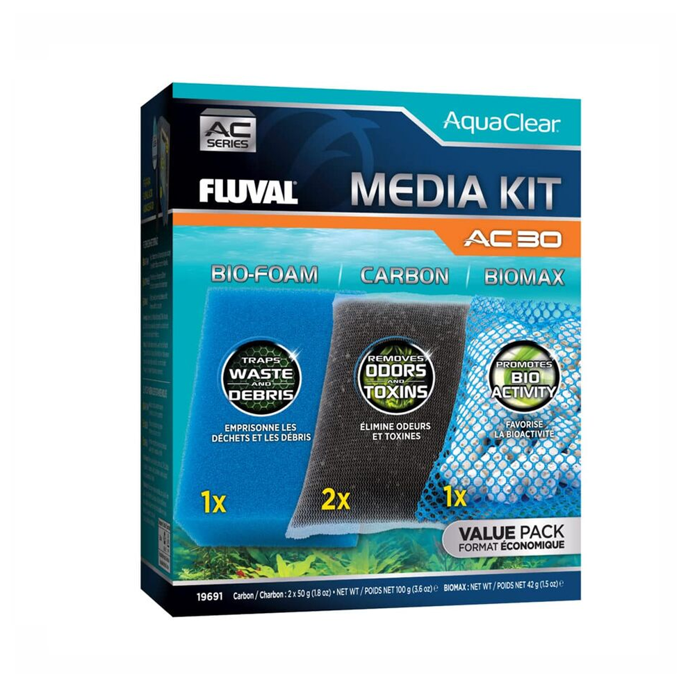 Fluval Aquaclear Ac30 Filter Media Maintenance Kit