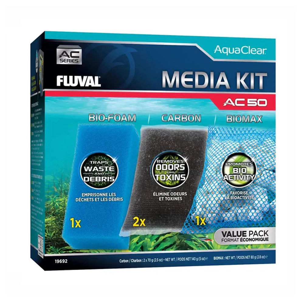 Fluval Aquaclear Ac50 Filter Media Maintenance Kit