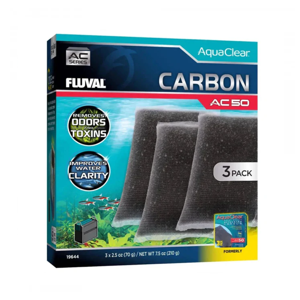 Fluval Ac50 Activated Carbon Insert 3 Pack