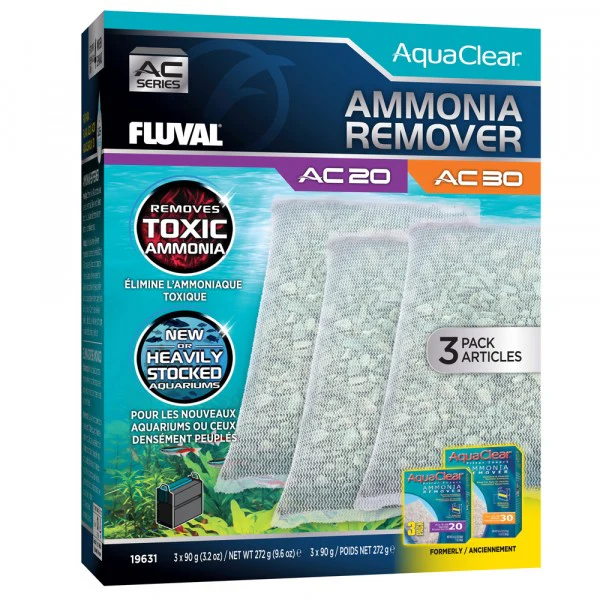 Fluval Ac20/30 Ammonia Remover Insert 3 Pack