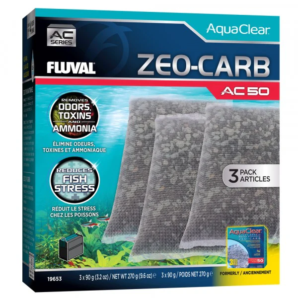 Fluval Ac50 Zeo Carb Insert 3 Pack