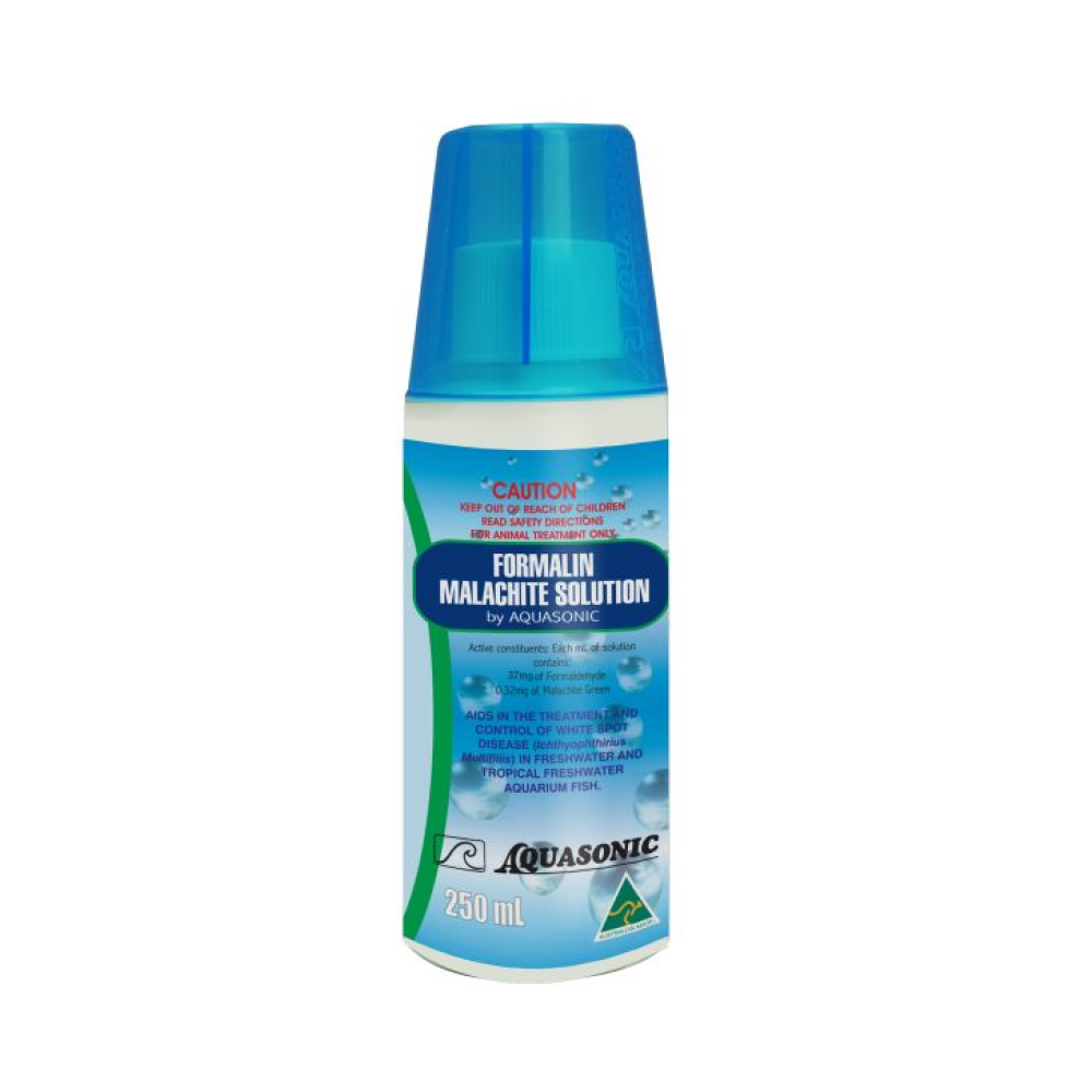 Aquasonic Formalin/malachite Solution 250ml