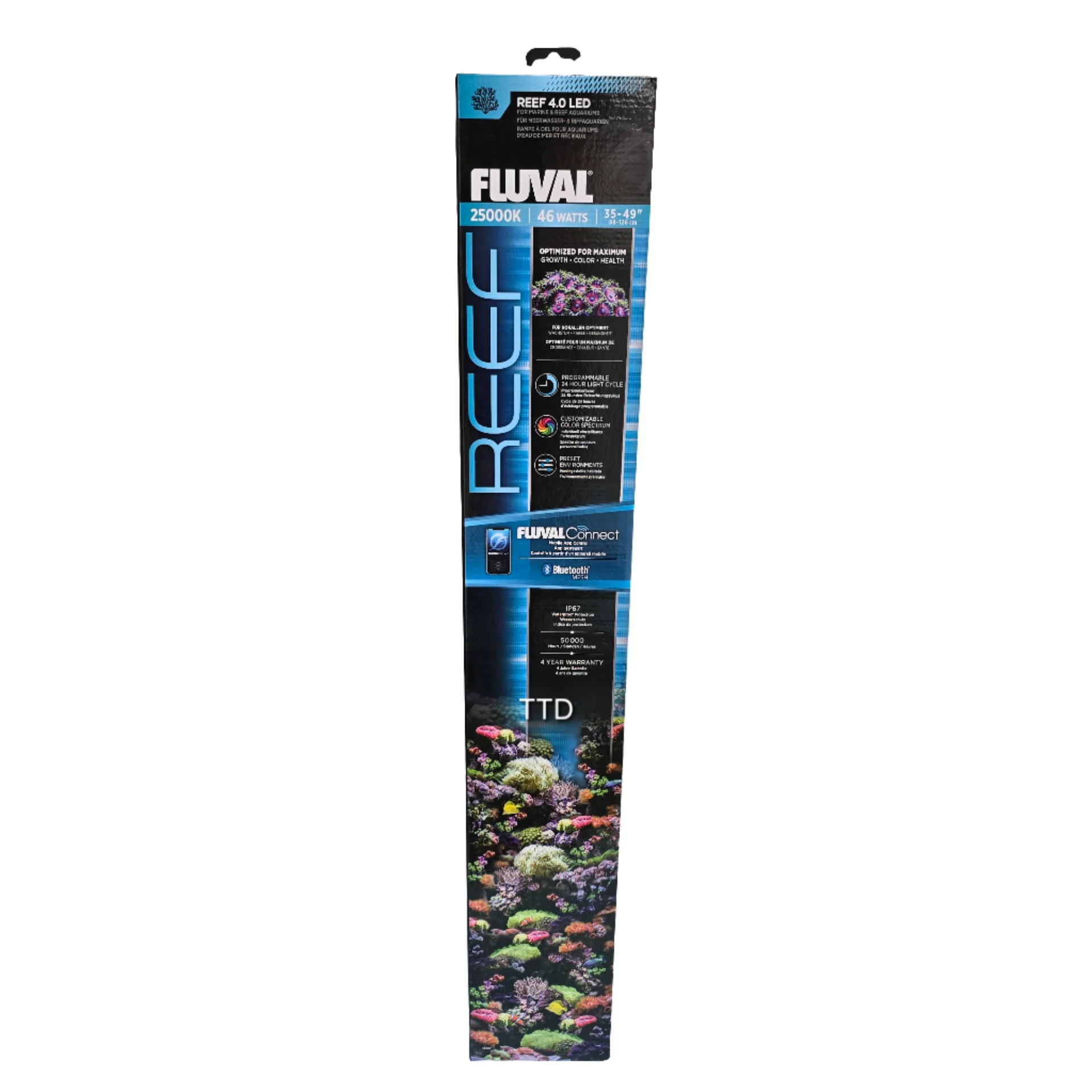 Fluval Led Reef Light 4.0 46w 88.2 – 125.8cm Bt Mesh