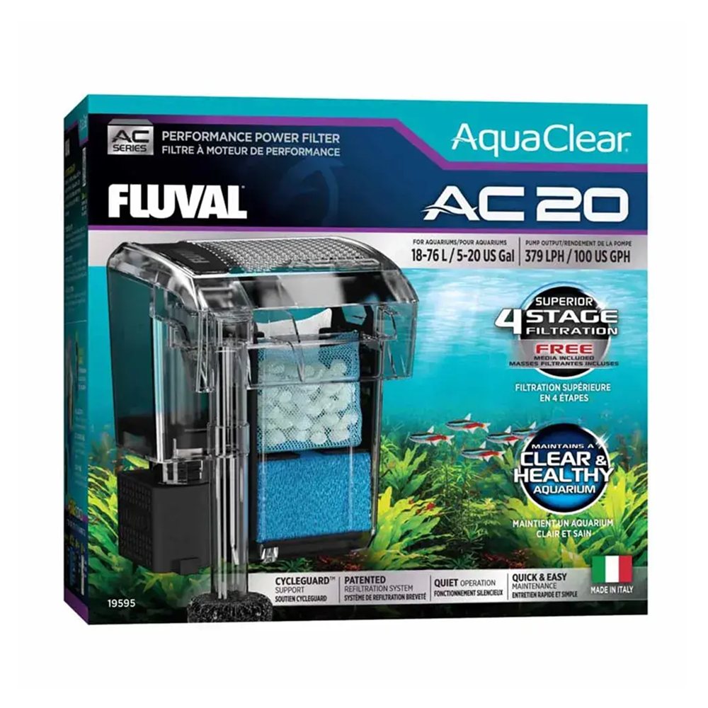 Fluval Aquaclear Hang On Filter Ac20 379lph
