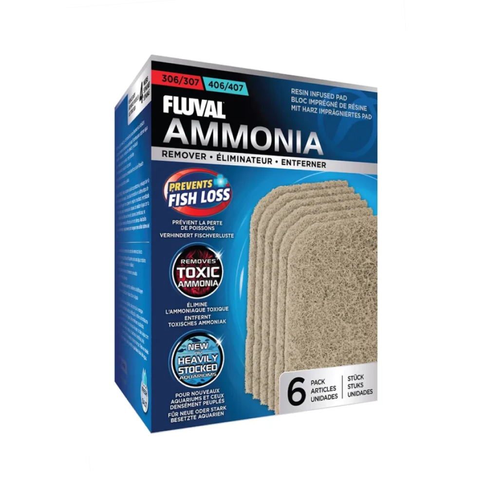 Fluval Ammonia Pads 306/307 & 406/407 – 6 Pack