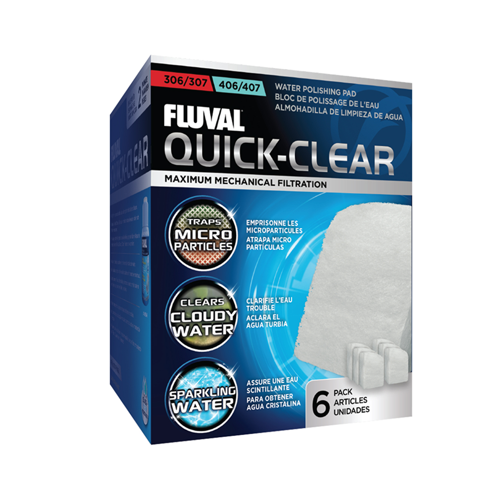 Fluval Quick Clear Polishing Pads Suits 306/406/307/407 (6pk)